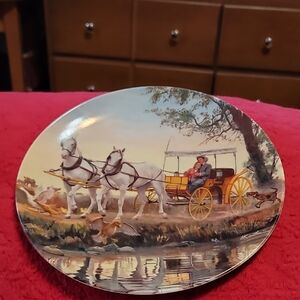 OKLAHOMA! Surrey with Fringe on Top Mort Kunstler Knowles Collector Plate